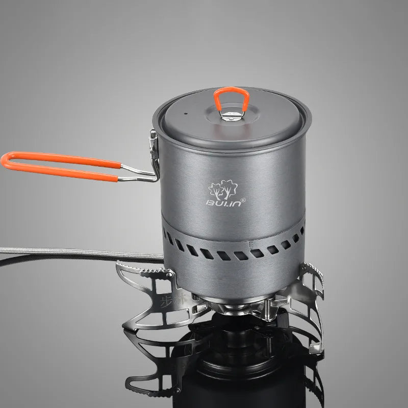 3800W Windproof Camping Gas Stove Silver-3