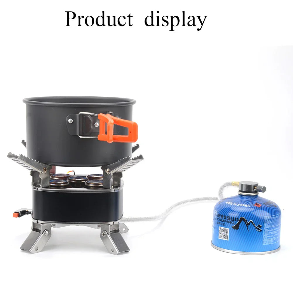 12800W Outdoor Camping Gas Stove Grey-2