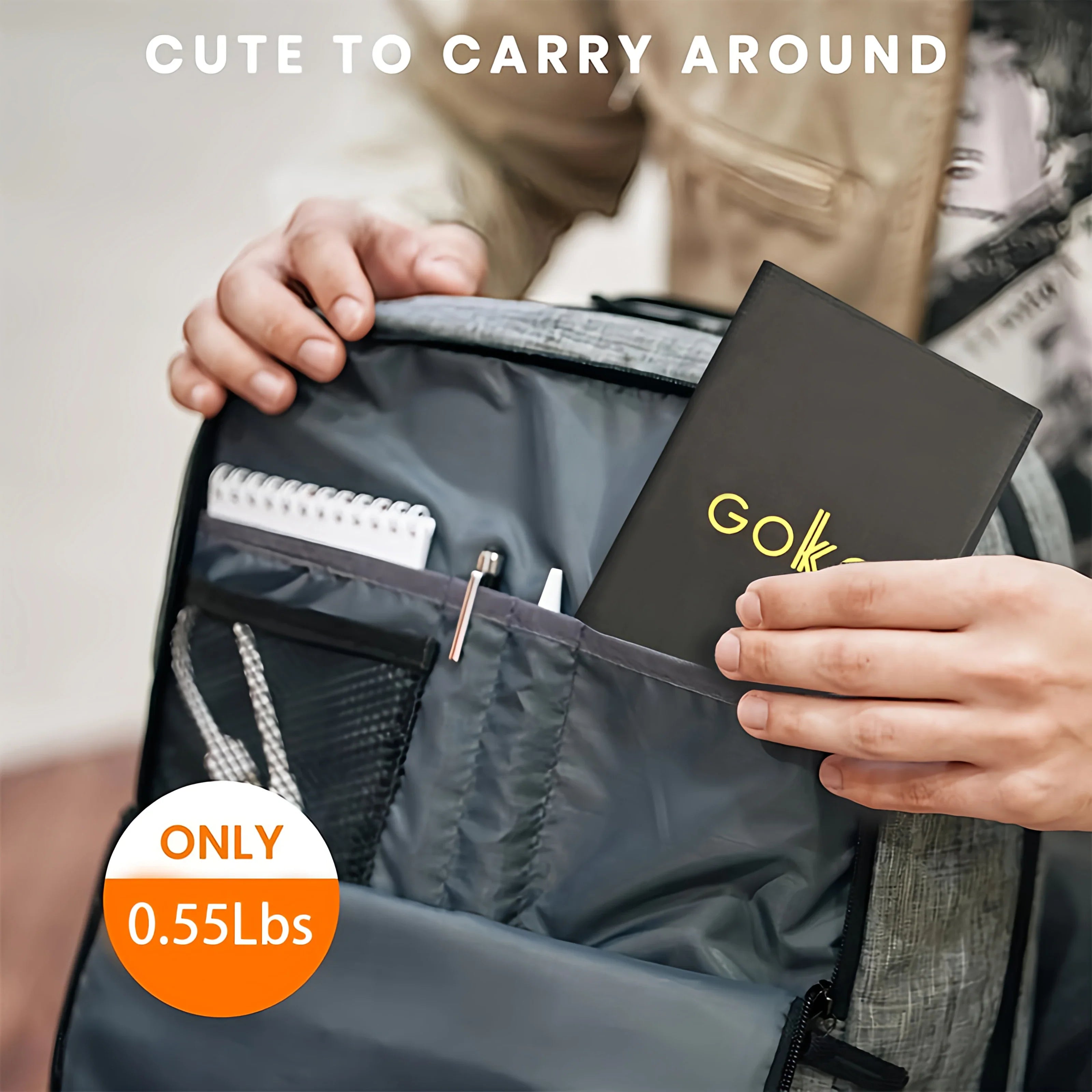 Portable Solar Charger, Waterproof High-Efficiency Monocrystalline Panel for Camping, Hiking, Travel & Emergency Power-3