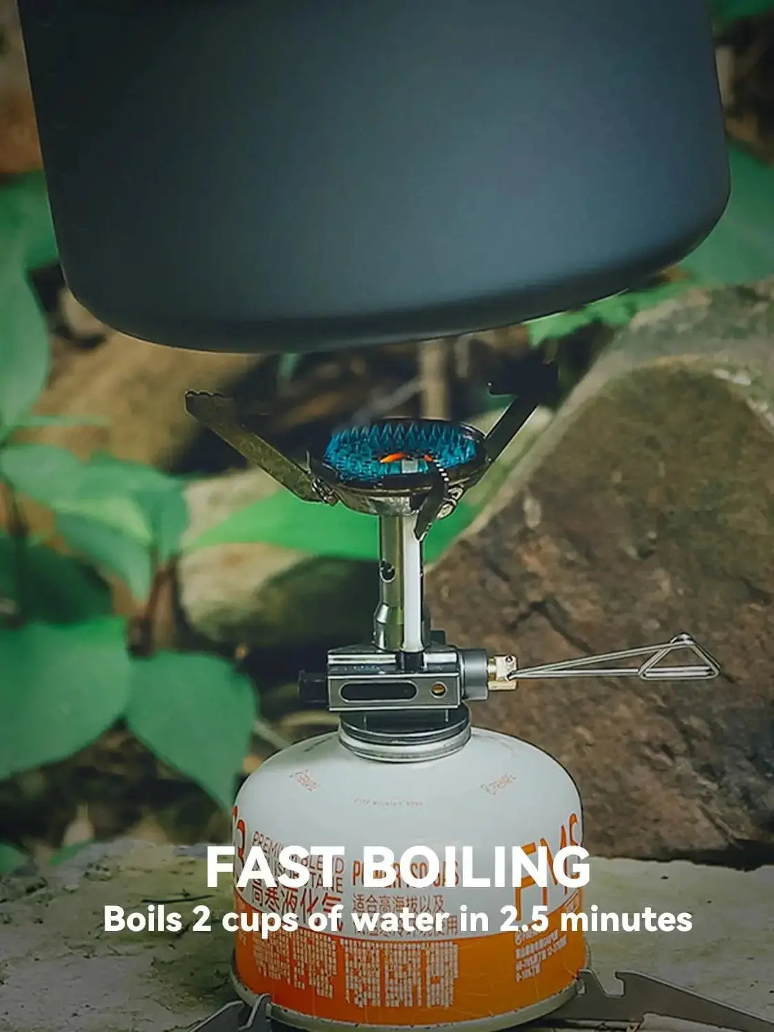 Pressure-Regulator Propane Camping Stove Silver-3