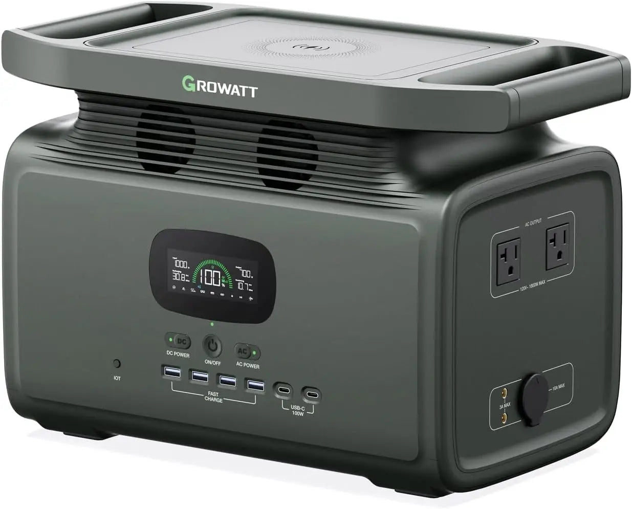 Infinity 1200 Portable Power Station – 1800W Solar Generator, 1280Wh LiFePO4 Battery, 14 Outlets for Home & Outdoor Backup (43 lbs)-5
