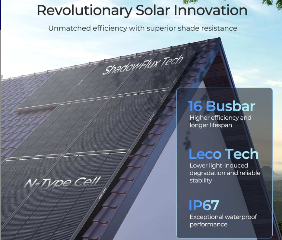 195W ShadowFlux Anti-shading N-Type Solar Panel-1