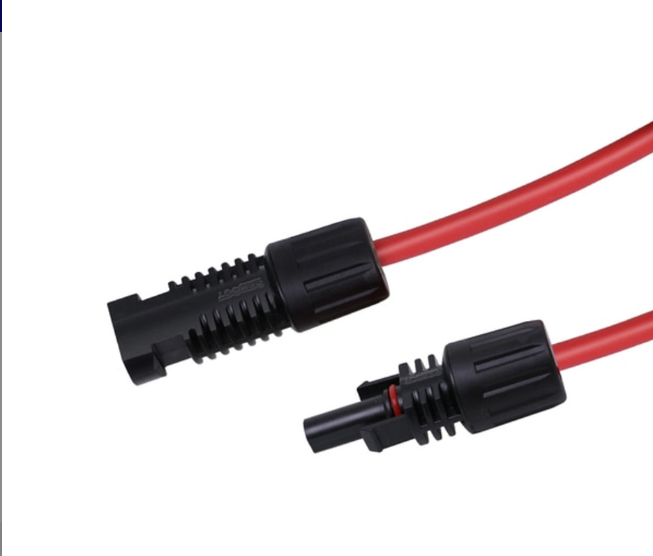 Solar Extension Cables With MC4 Connectors One Pair Red+Black-2