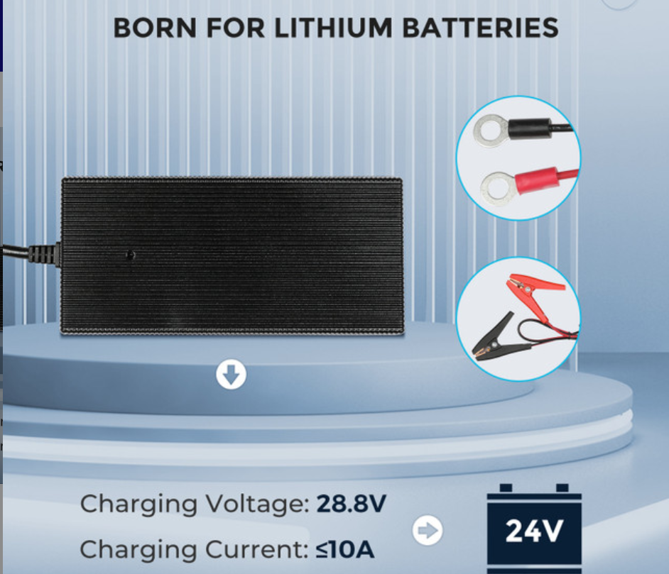 24V 10A AC-to-DC LFP Portable Battery Charger-1