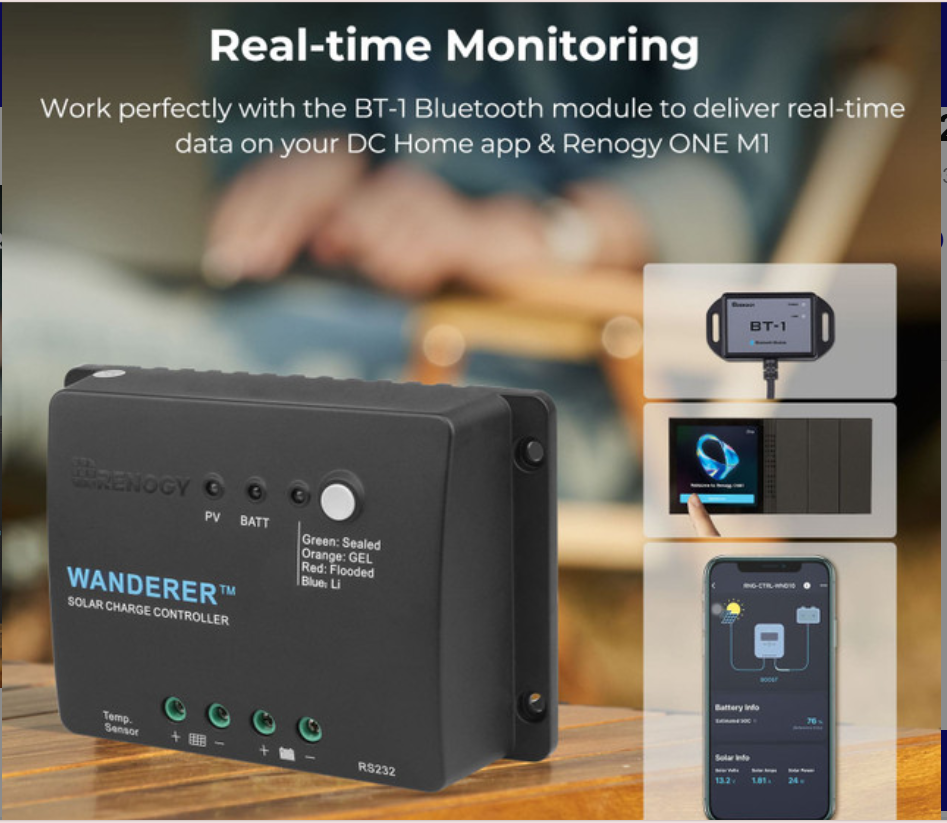 Wanderer Li 30A PWM Charge Controller 12V-1