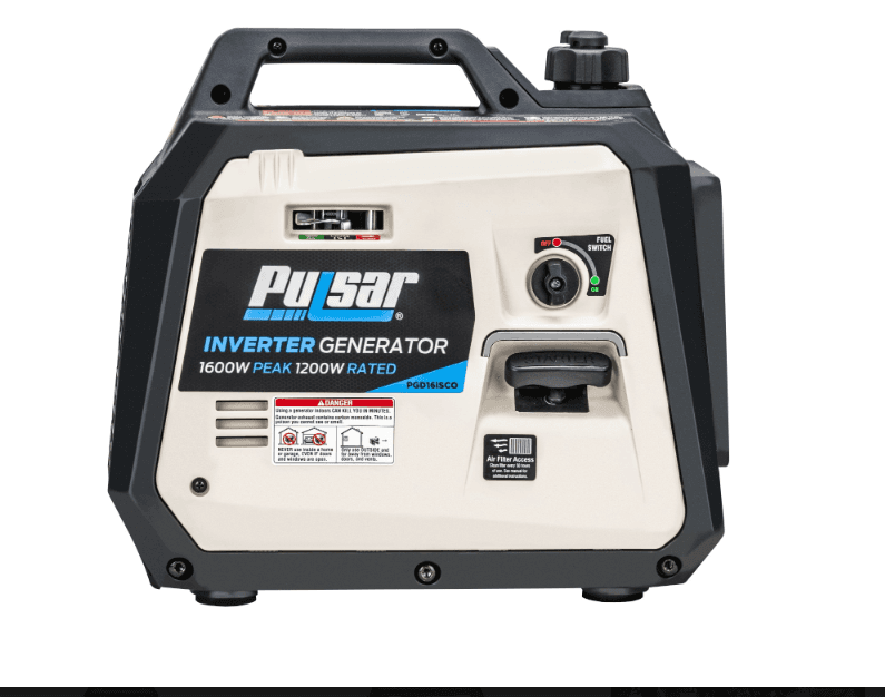 Pulsar Ultra Light Quiet 1600W Portable Gas Inverter Generator CARB Compliant 0.6-Gallon Fuel Tank-4