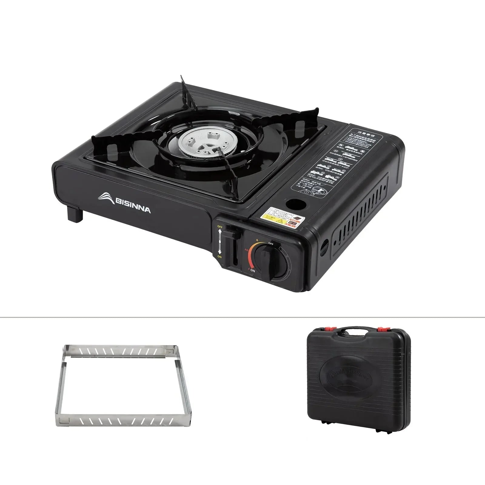 2900W Camping Cassette Stove Black-1