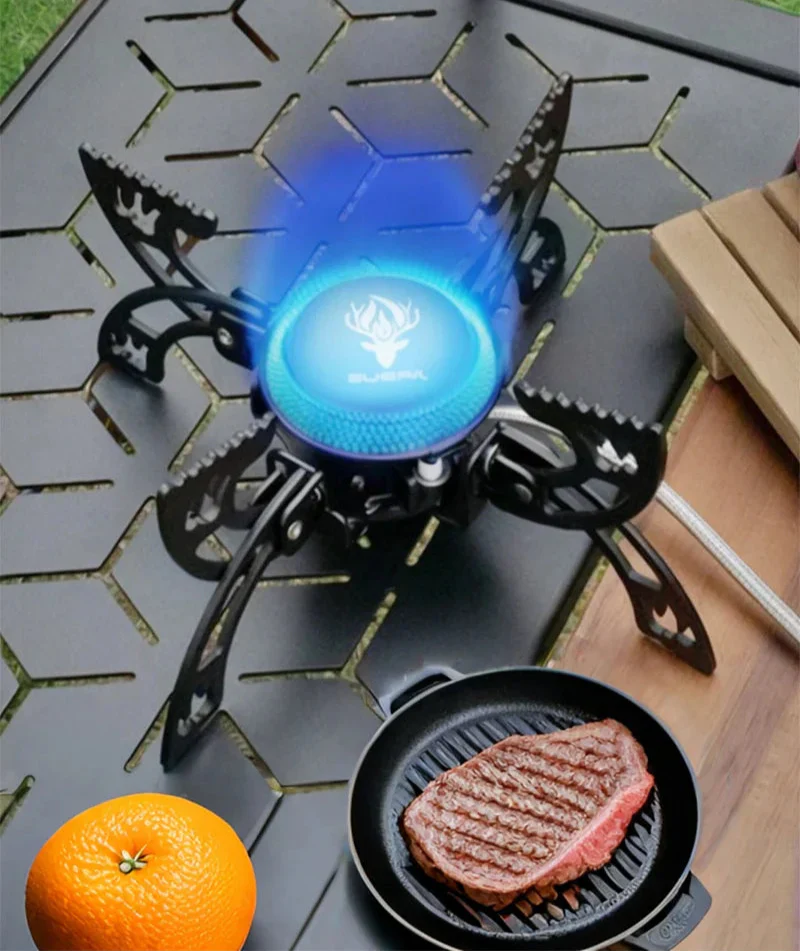 Folding 3800W UFO Camping Stove Black-1