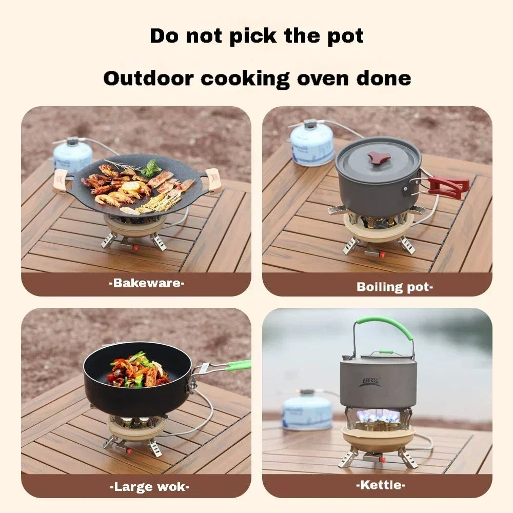 High-Pressure Camping Gas Stove Khaki-2