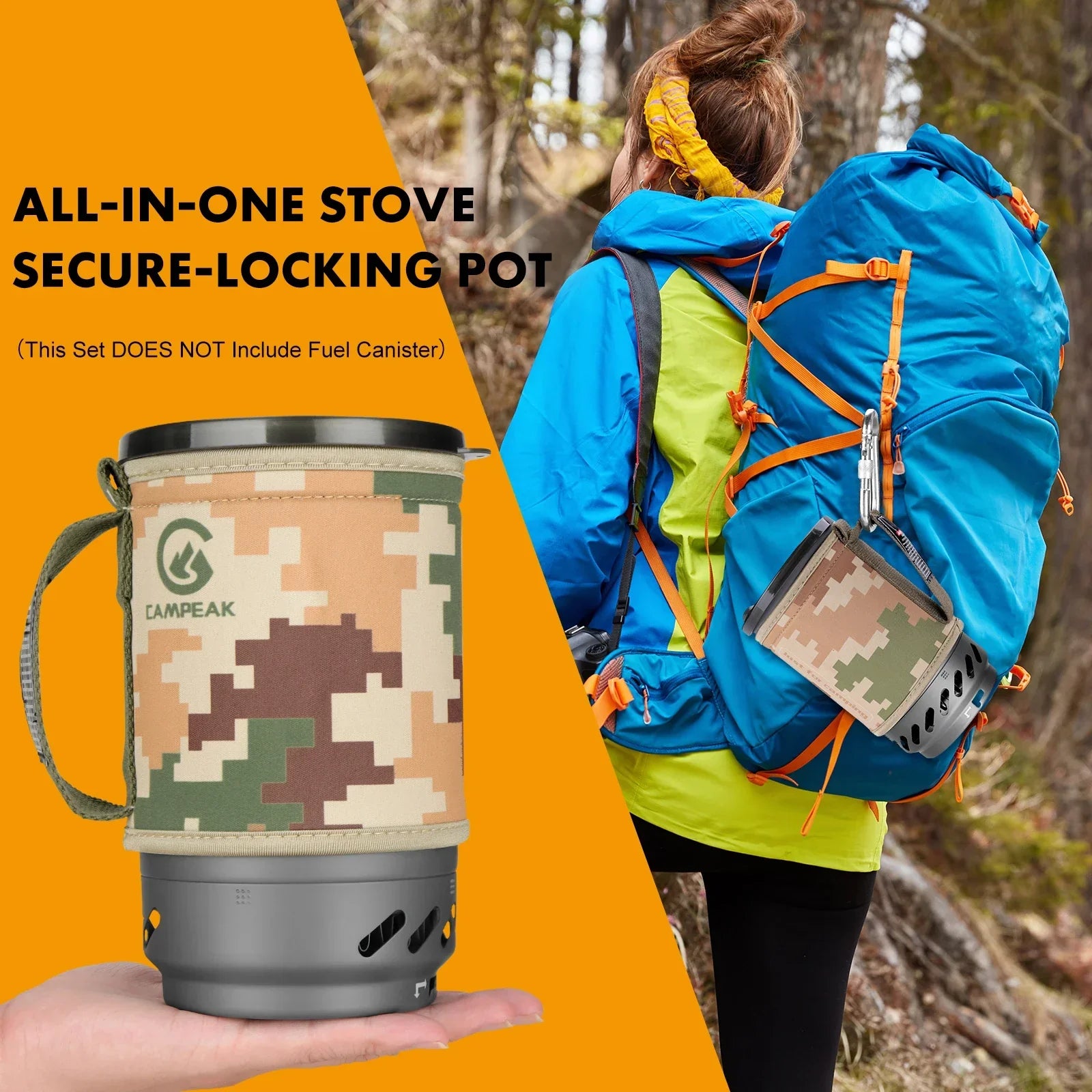 1.4L Backpacking Stove Cooking System-1
