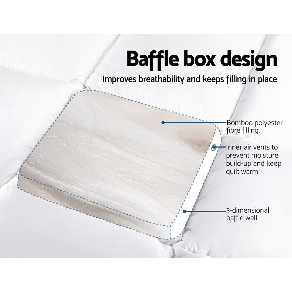 NNEDSZ Single Mattress Topper Bamboo Fibre Pillowtop Protector-3