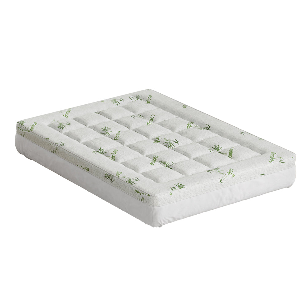 NNEDSZ Bedding Mattress Topper Pillowtop Bamboo 7.5cm Double-0
