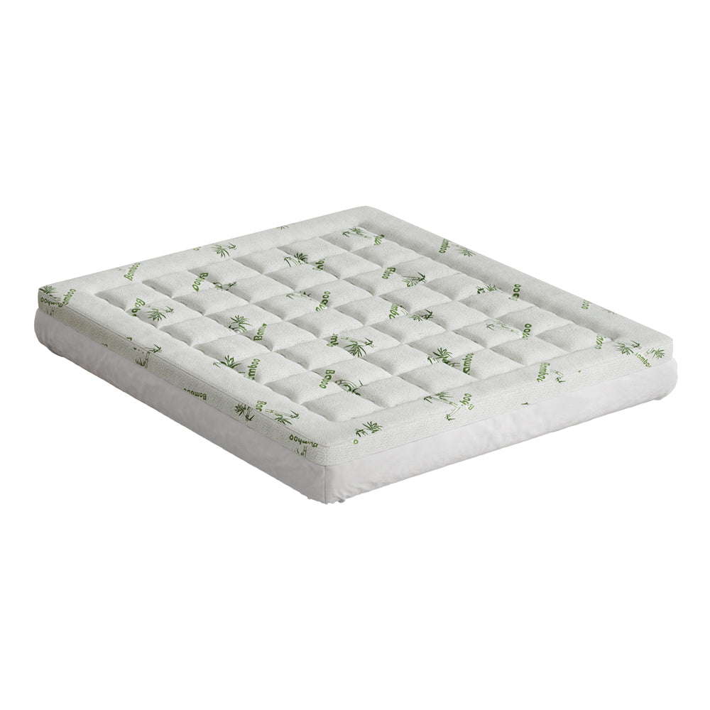 NNEDSZ Bedding Mattress Topper Pillowtop Bamboo 7.5cm King-0