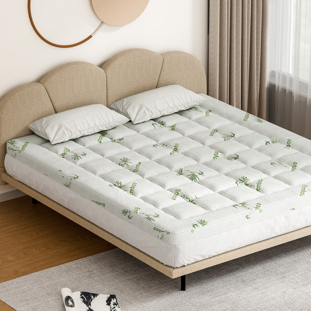 NNEDSZ Bedding Mattress Topper Pillowtop Bamboo 7.5cm King-4