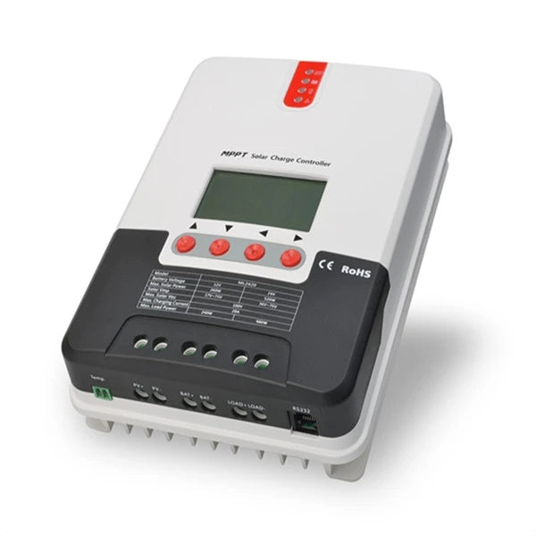 MPPT 30A 40A Solar Charge Controller 12V 24V Auto LCD Display Solar Charger Lithium Lead Acid Gel AGM for Max 100V Solar Panel-2