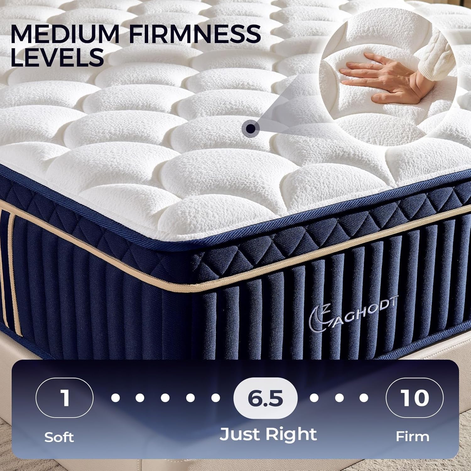 Queen Hybrid Mattress In Box PremiumMemoryFoam Comfort-1
