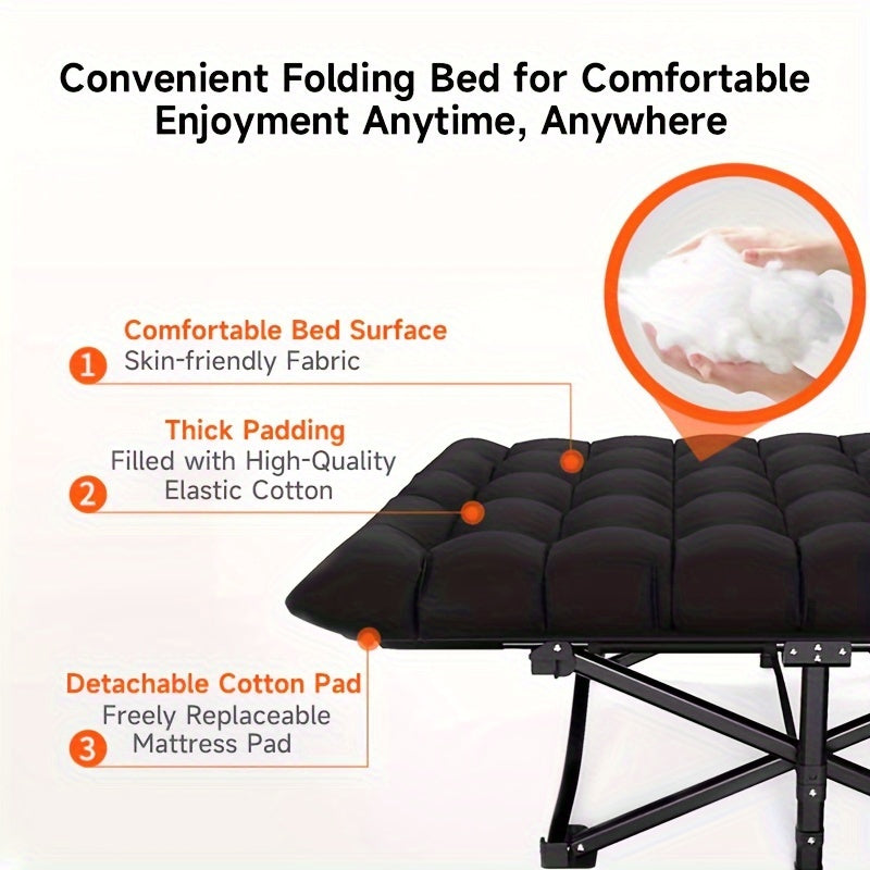 NNETM Foldable Outdoor Daybed with Mattress-4
