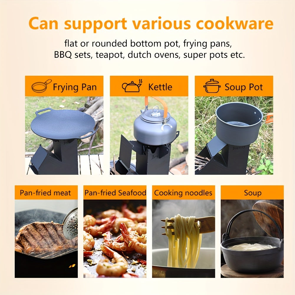 Outdoor Multifunctional Rocket Stove-2