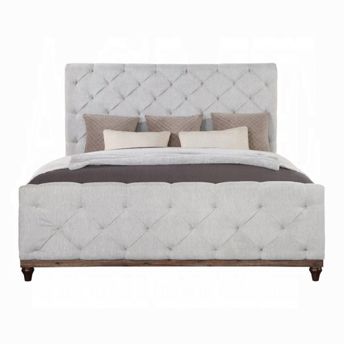 Button-tufted Andria bed headboard