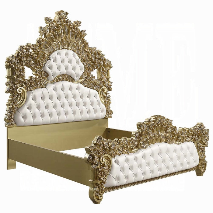 Button-tufted headboard Bernadette bed