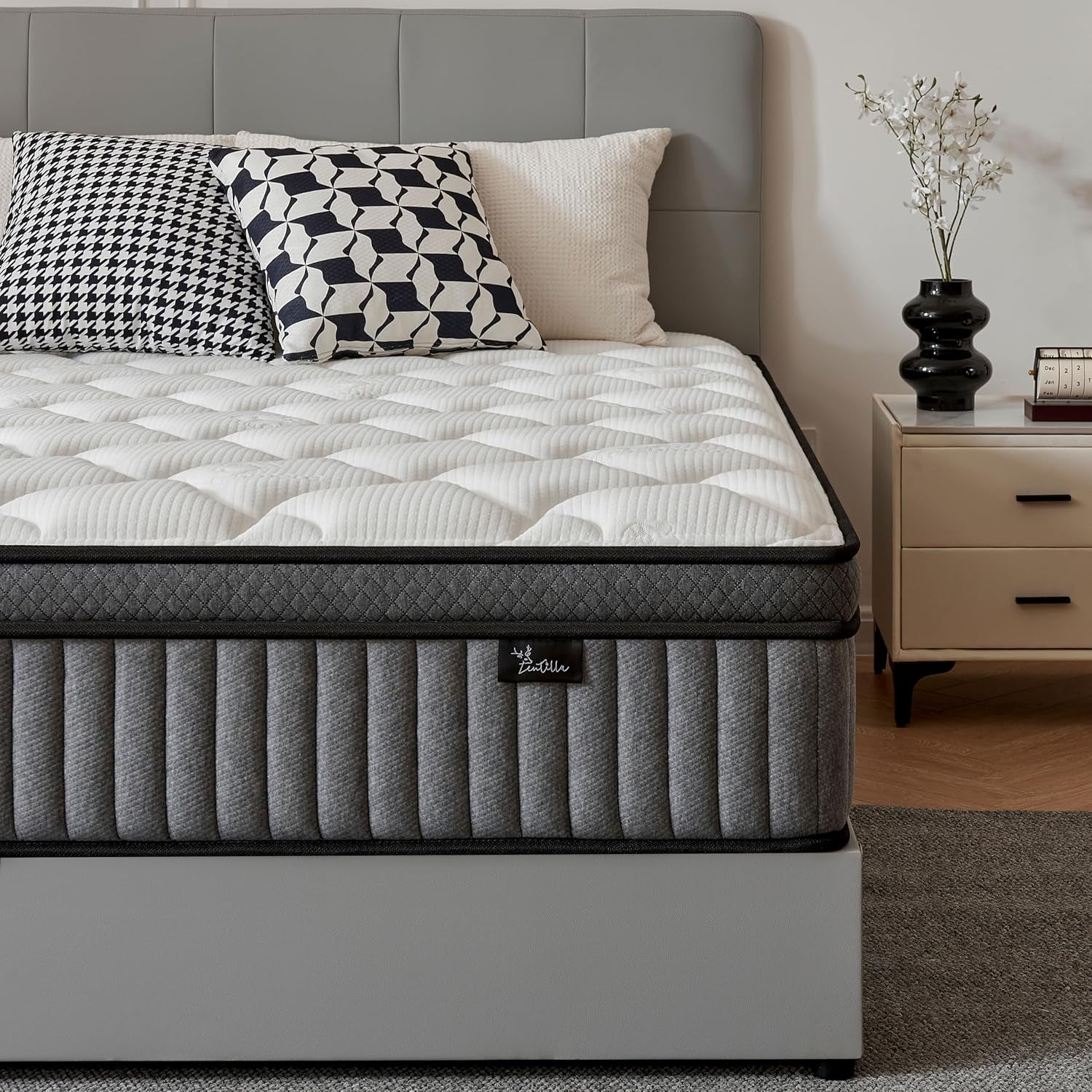 12 Inch Ultra Hybrid CoolingGelMemoryFoam Mattress-0