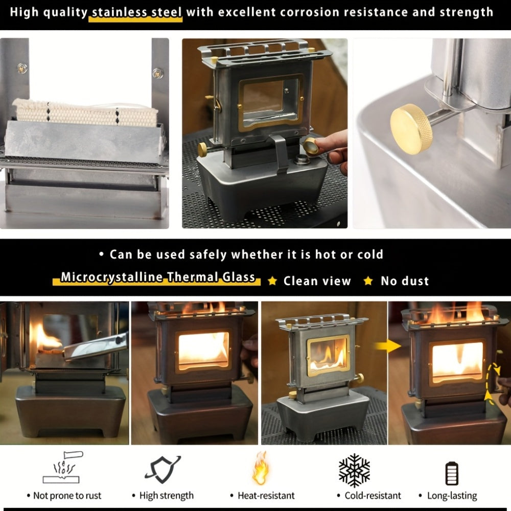 Camping Stove with Glass Window-2