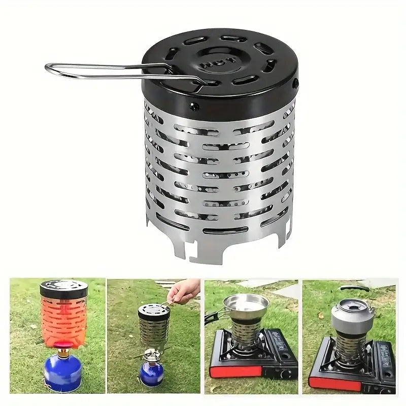 Camping Mini Heating Stove - Stainless Steel Grill Stove-3
