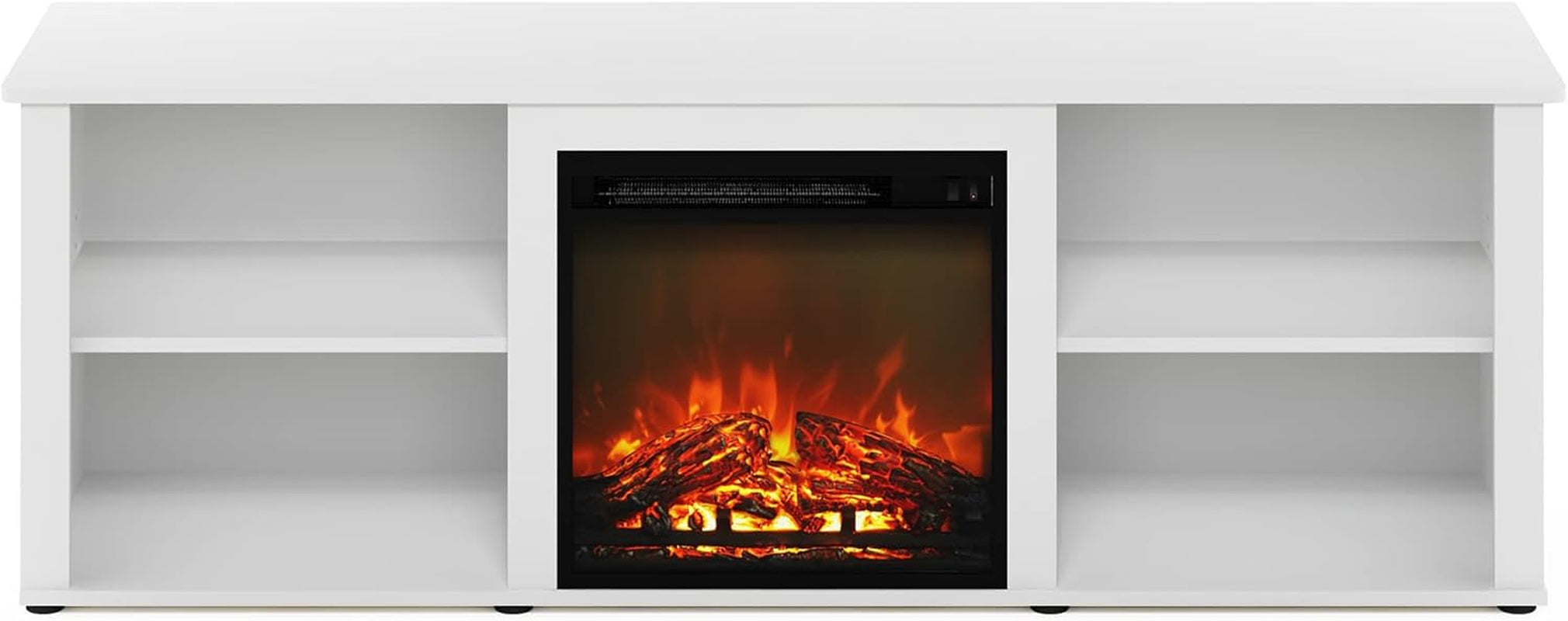 Modern 70 Inch TV Stand With Electric Fireplace-3