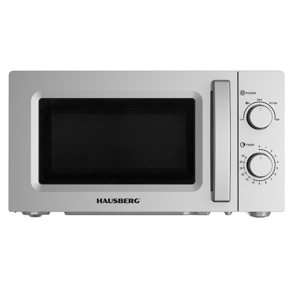 Hausberg HB-8008GR Szabadonálló mikrohullámú sütő 20L 1800W - Szürke (HB-8008GR)-0