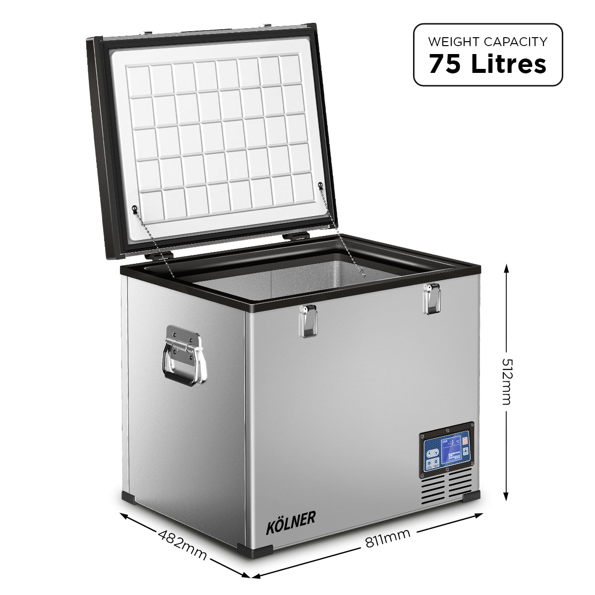 NNEDPE 75L Portable Fridge Chest Freezer-4