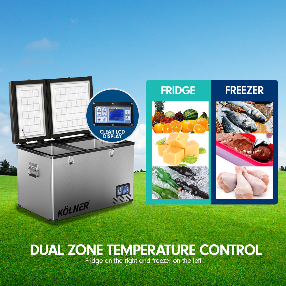 NNEDPE Kolner 80L Portable Fridge Cooler Freezer Camping-2
