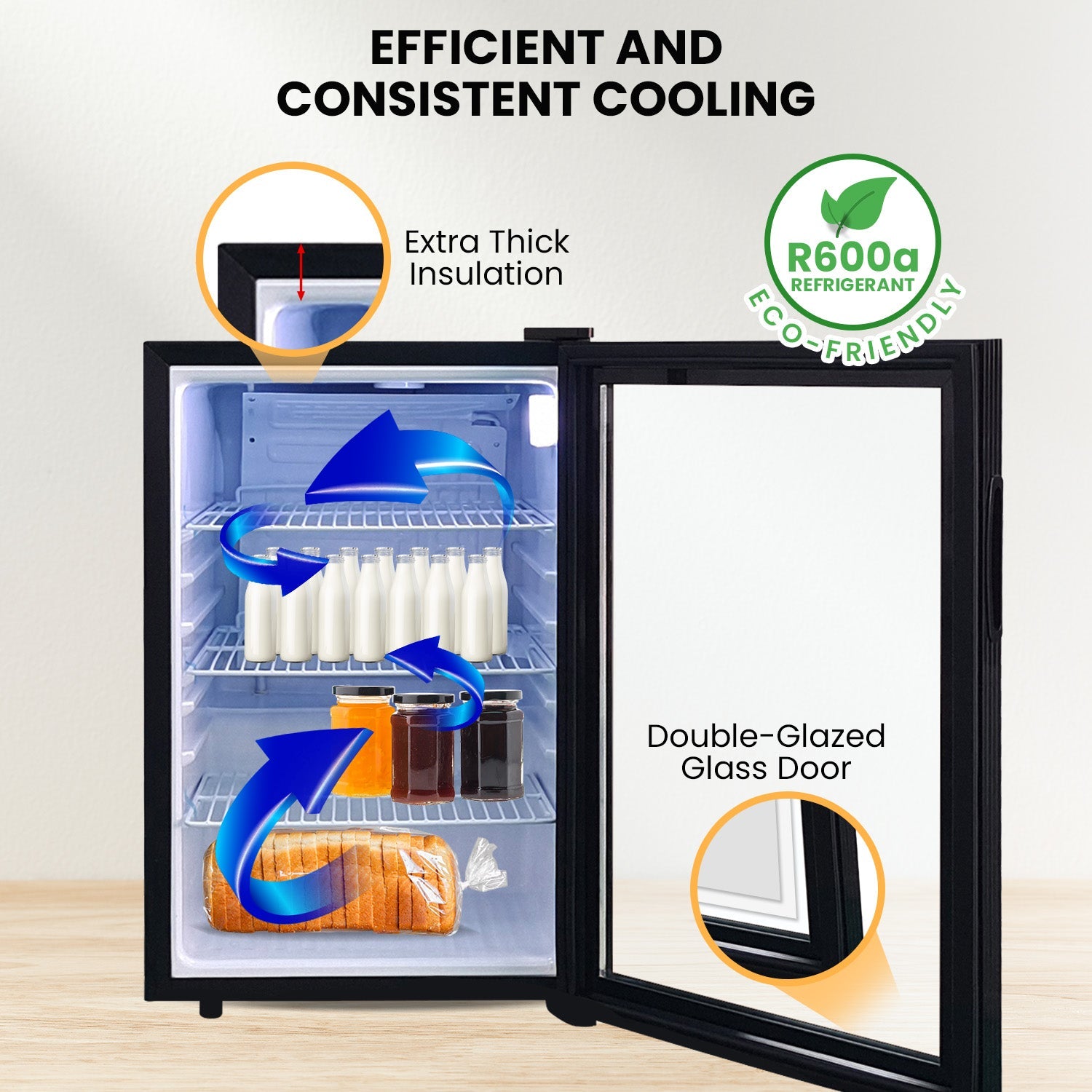 NNEDPE 100L Bar Fridge-4