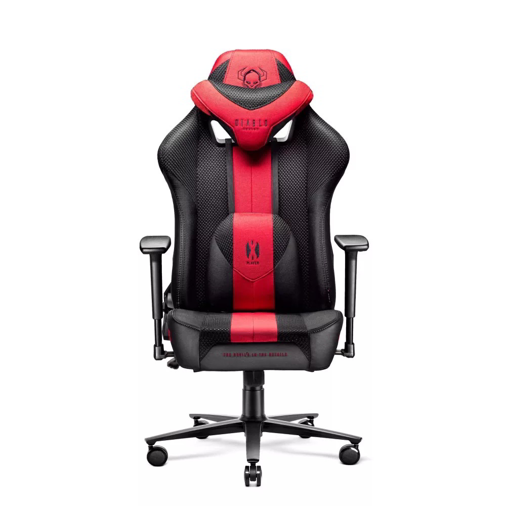 Diablo Chairs X-Player 2.0 Normal Gamer szék - Antracit / Karmazsin piros (880)-0