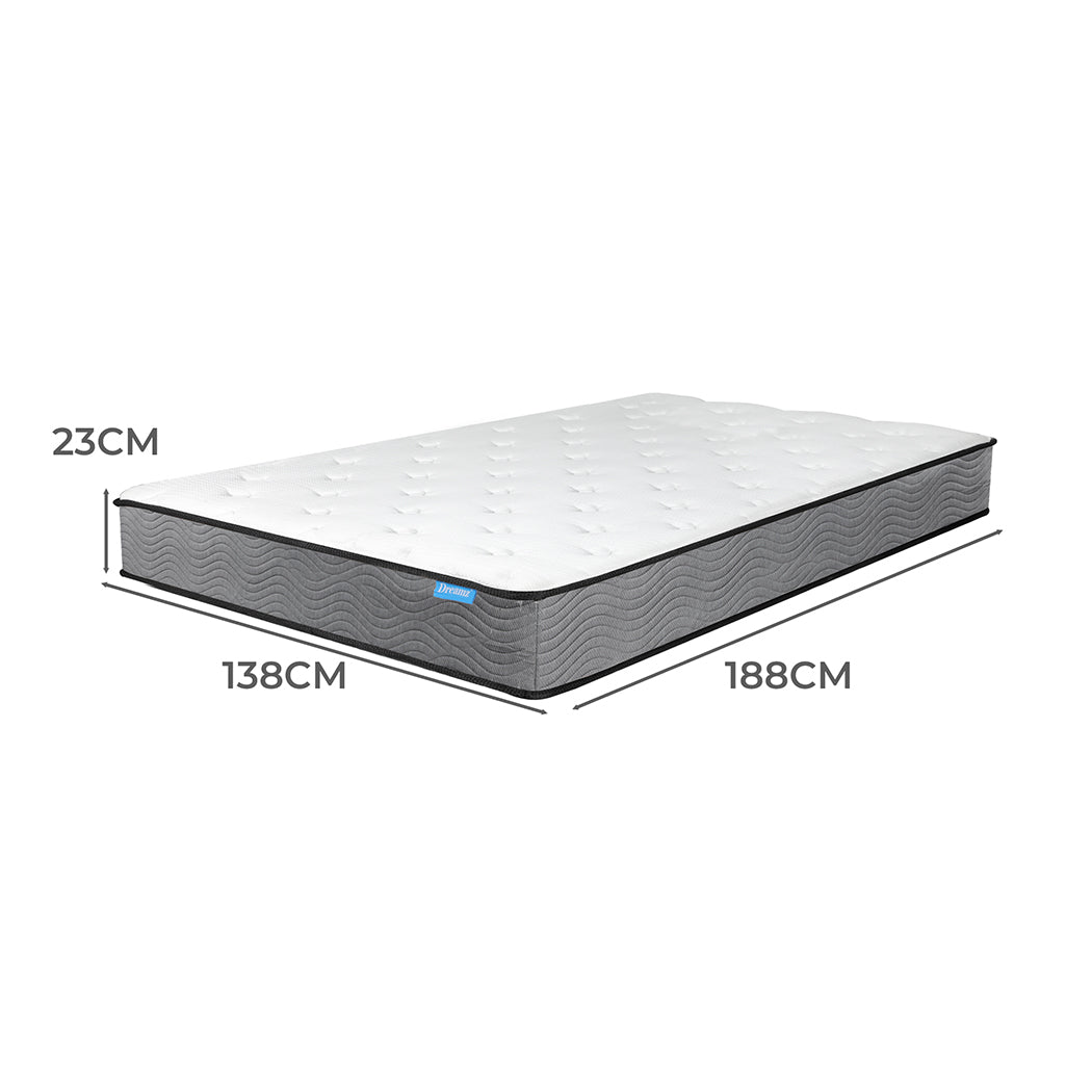 NNEIDS Dreamz Spring Mattress Pocket Bed Top Double-1