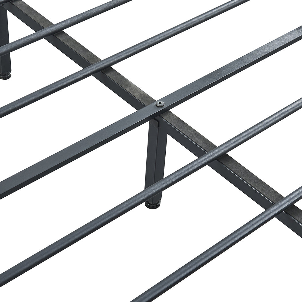 NNEIDS Levede Metal Bed Frame Mattress Base Queen-2