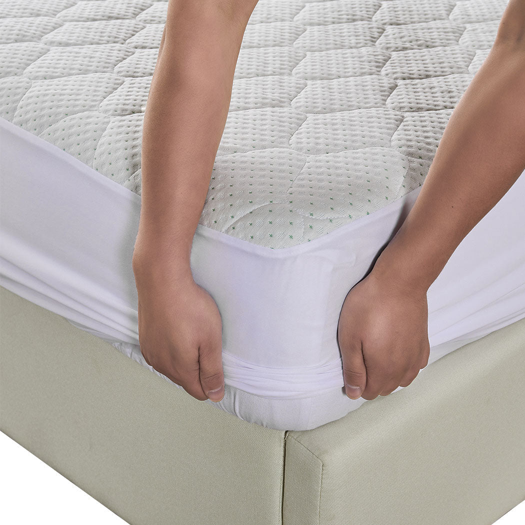NNEIDS Dreamz Mattress Protector Topper Bamboo Double-2