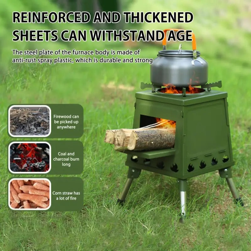 Folding Campfire Stove Portable Outdoor-1