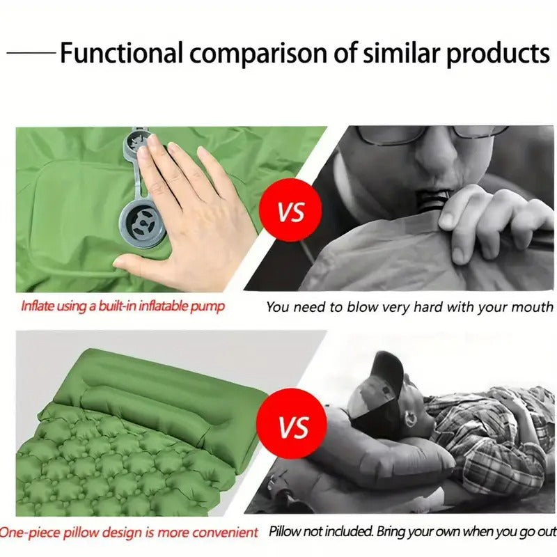 NNETM Inflatable Camping Mattress with Bag-2