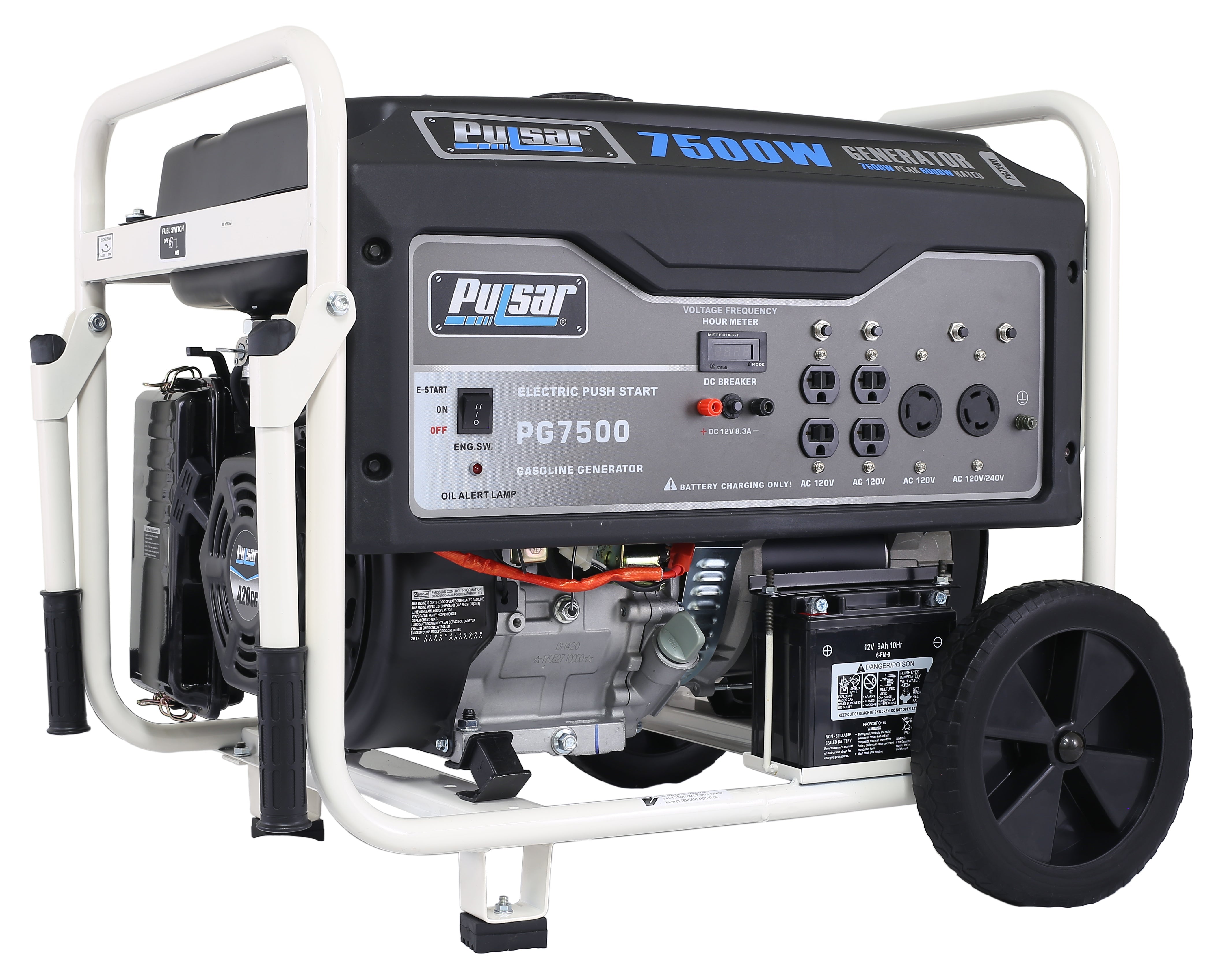 Pulsar 7500W Gas Powered Generator-0