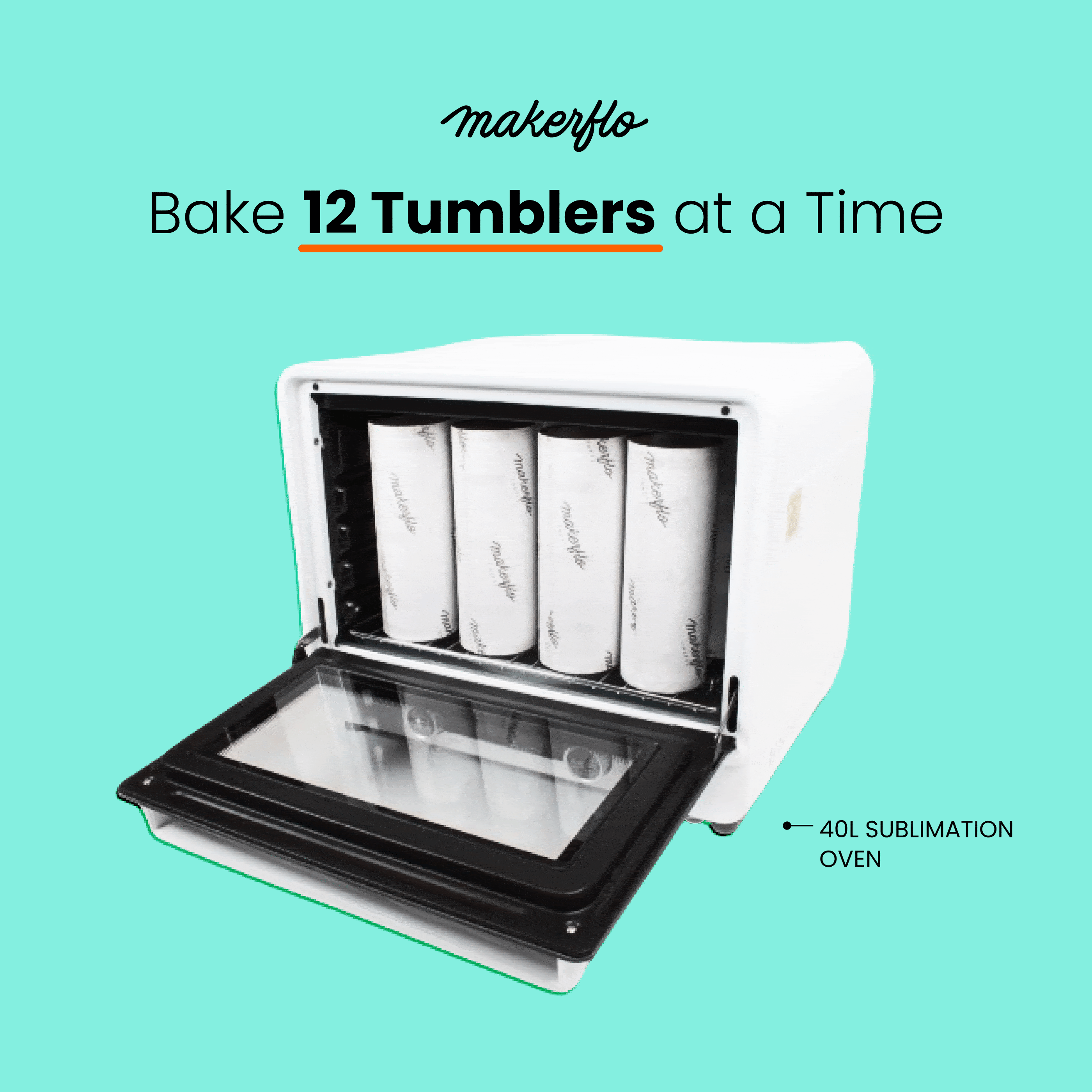MakerFlo Sublimation Oven, 40L-1