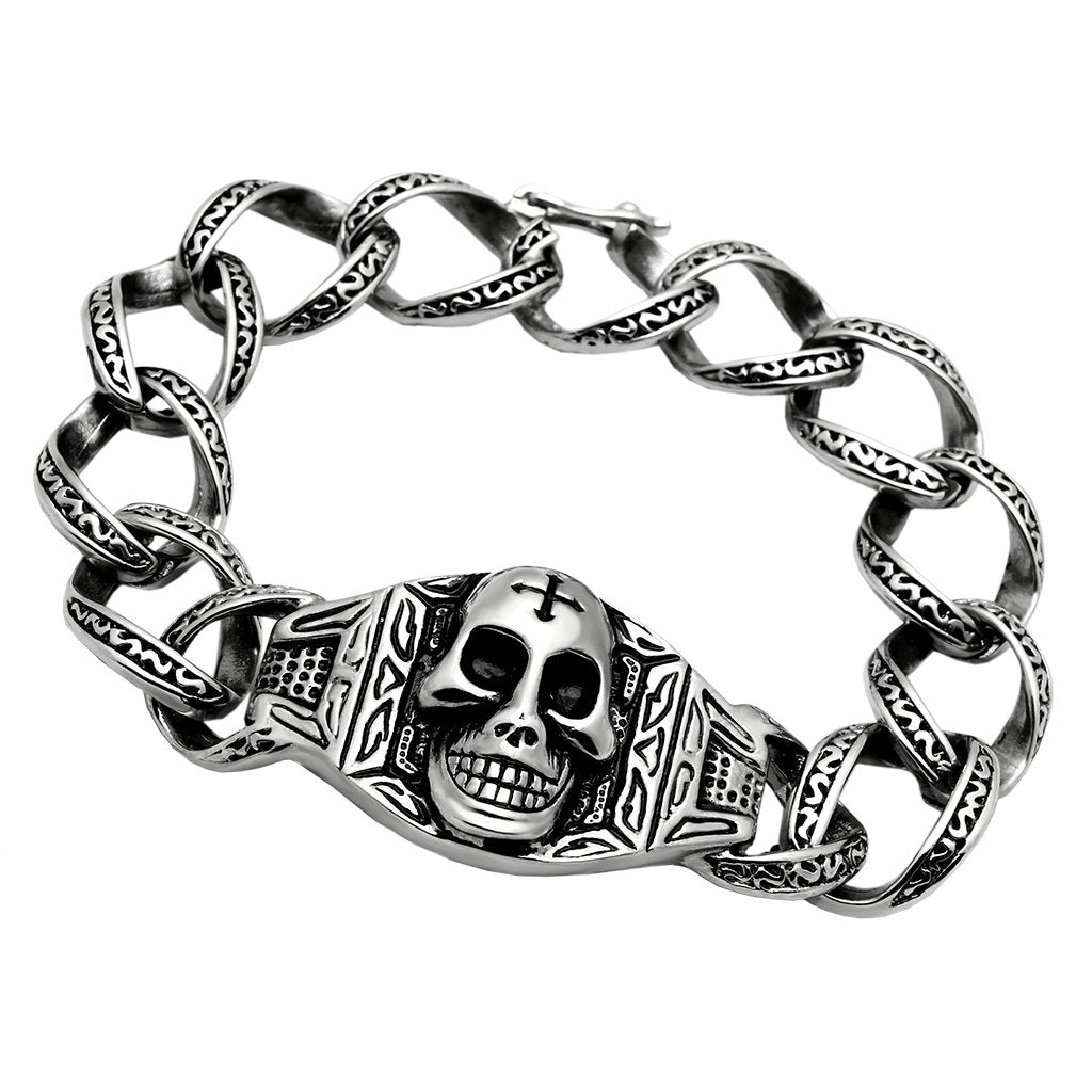 TK569 - High polished (no plating) Stainless Steel Bracelet with No Stone-0