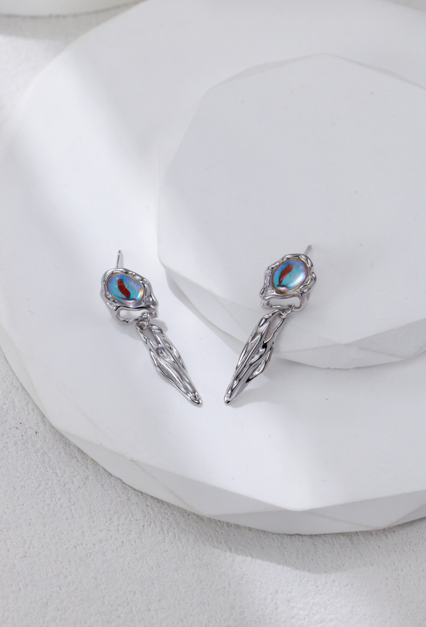 Retro Moonstone Earrings-4