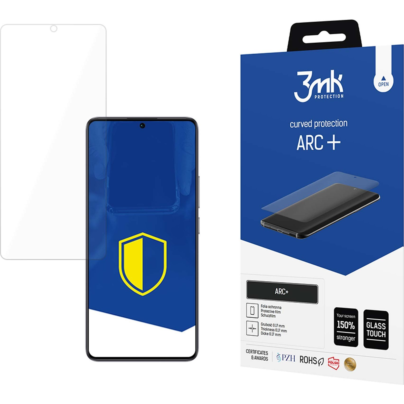 Фолио 3mk ARC+, Прозрачен, Съвместимо Xiaomi Poco F6 Pro (3MK_5903108574761)-0