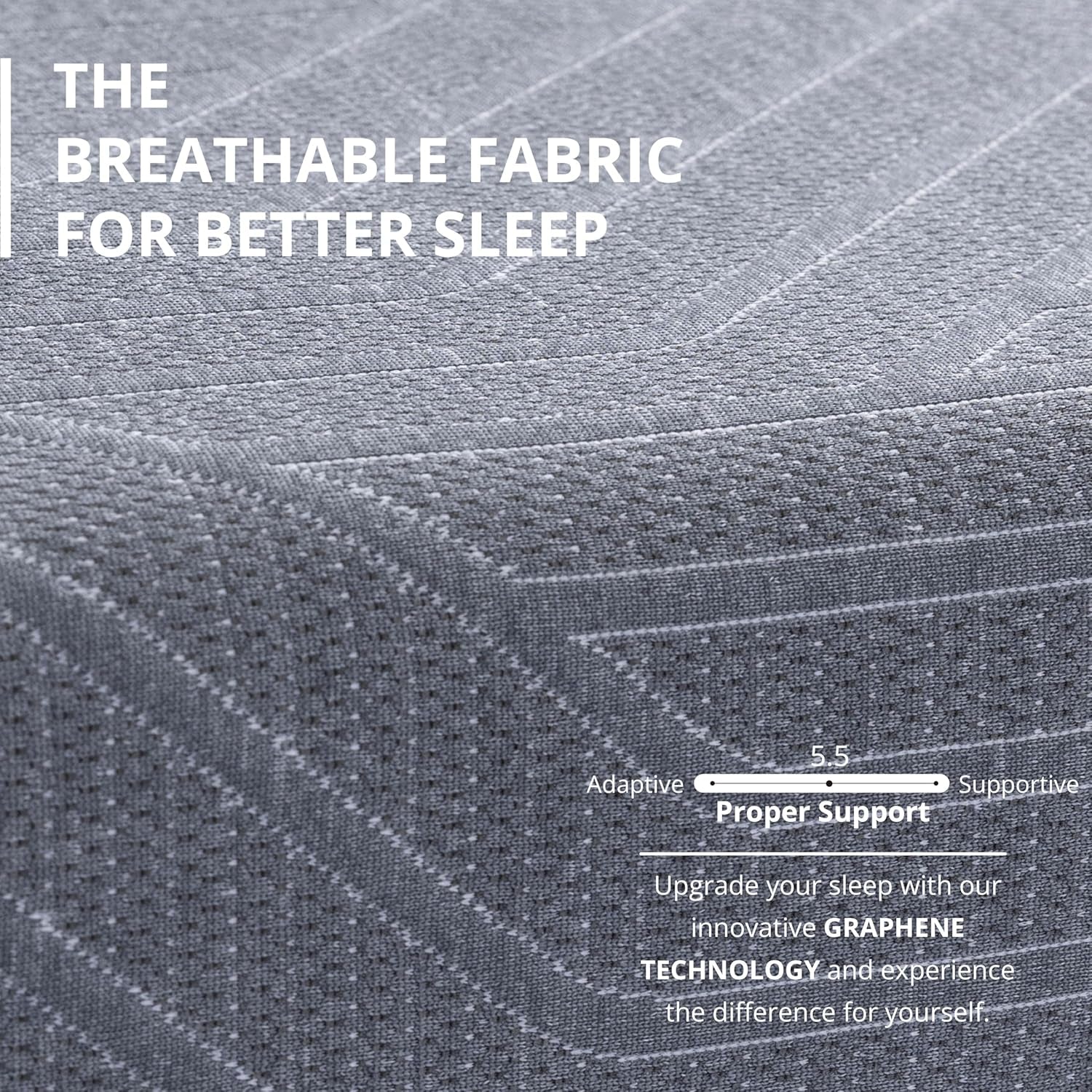 Queen Memory Foam Mattress Charcoal Premium Orthopedic-2