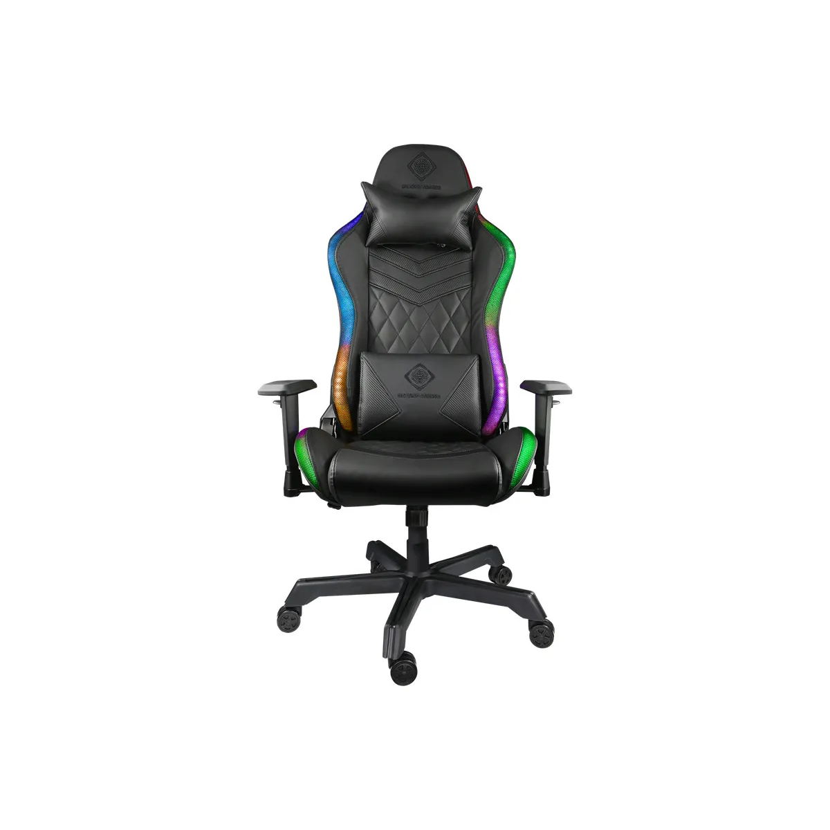 Deltaco GAM-080 Műbőr RGB Gamer szék - Fekete (GAM-080)-0