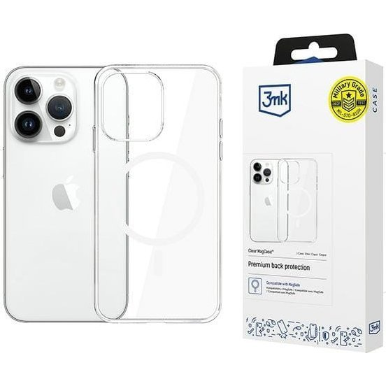 3MK Etui na telefon 3mk do Apple iPhone 14 Pro Max z Mag Safe - przezroczyste Clear MagCase (5903108587037)-0