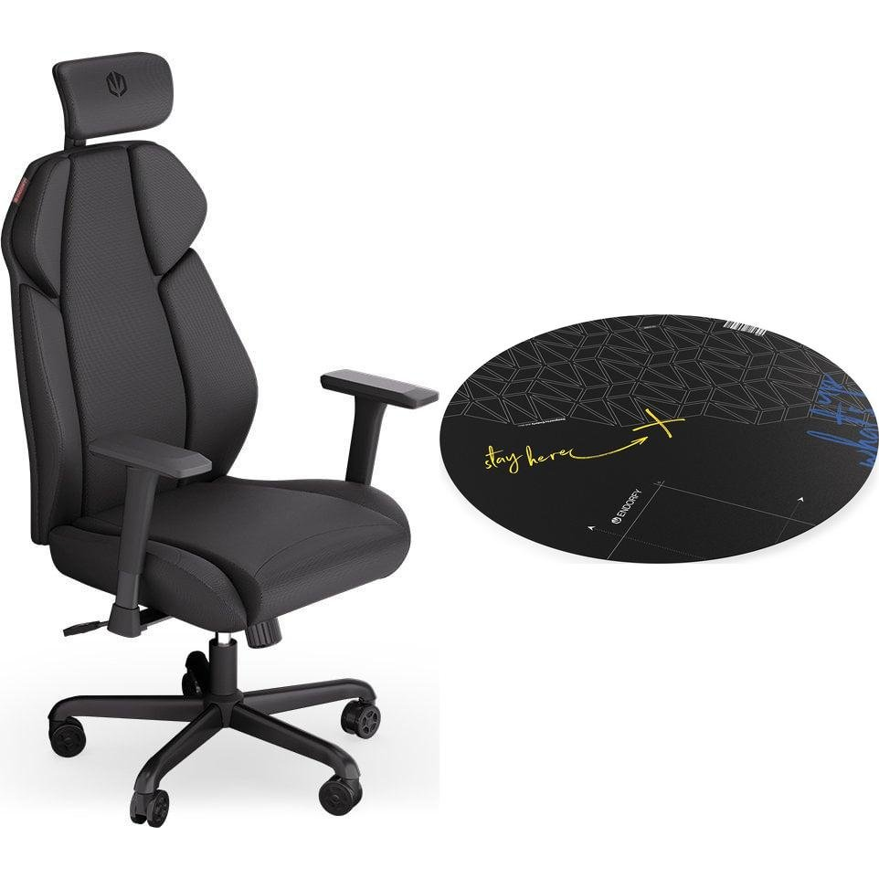 Fotel Endorfy Fotel Endorfy Meta BK czarny (EY8A005) + Floor Pad FP110C (M-9140530)-0
