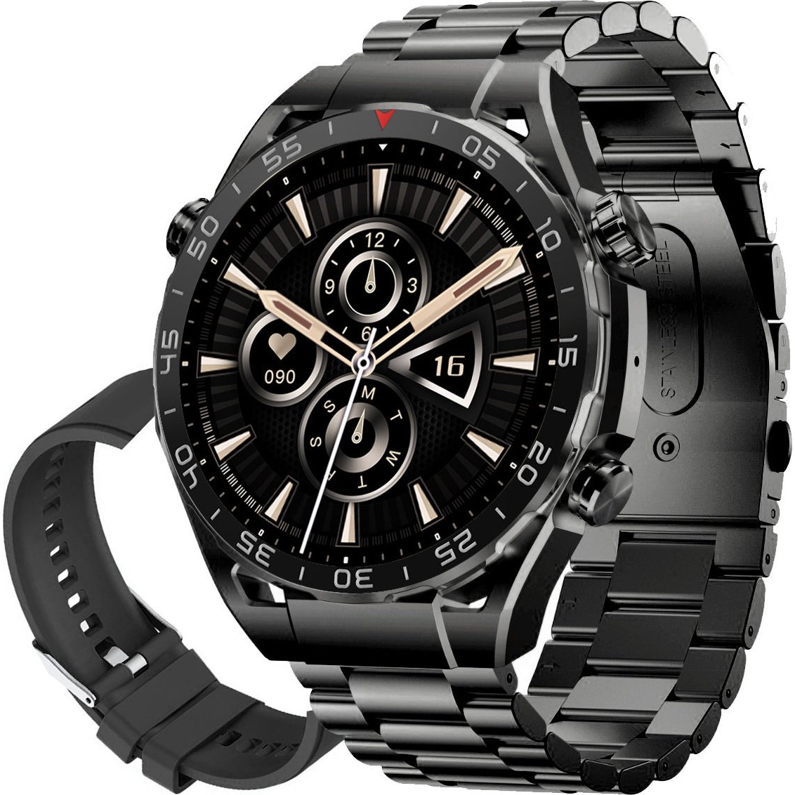 Smartwatch Gravity Zegarek męski SMARTWATCH GRAVITY GT13-1 BK/BK/BK (GT13)-0