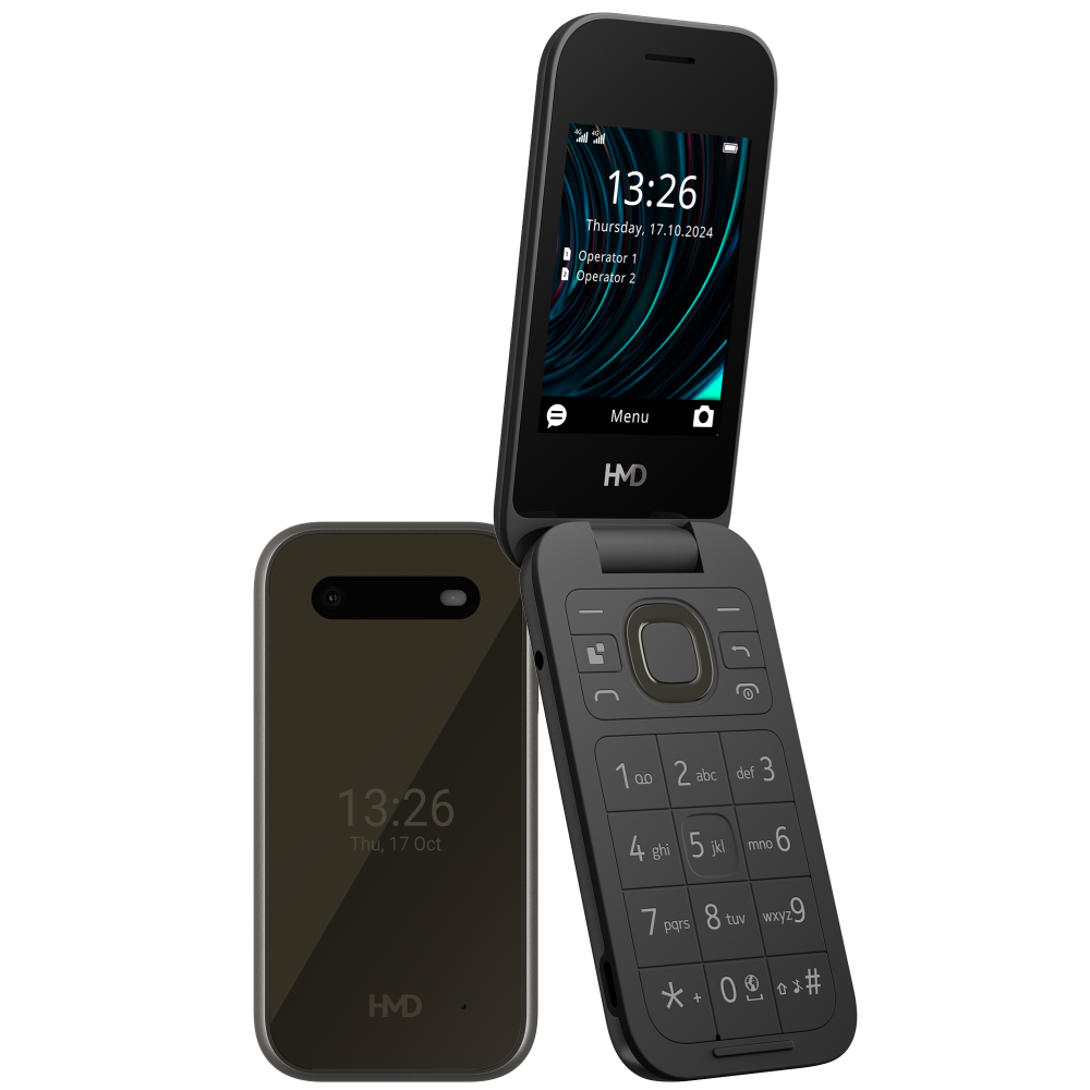 HMD 2660 Flip TA-1711 Dual SIM Czarny (HMD-2660FLIP-4GDS-BK)-0