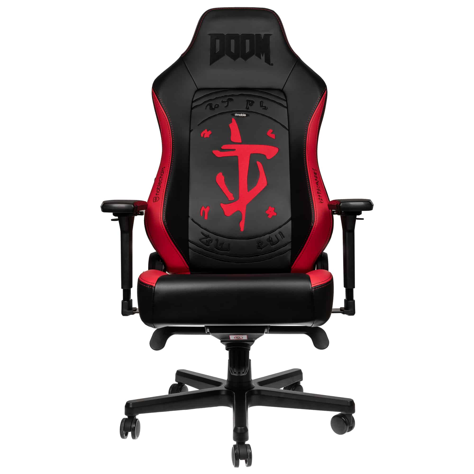 Геймърски стол noblechairs HERO, Black, DOOM Edition (NBL-HRO-PU-DET)-0